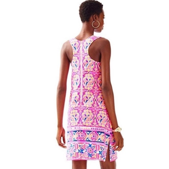 Lilly Pulitzer Carlotta Stretch Shift Pink Fusion - Picture 3 of 13